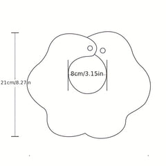 6-Layer Petal Print Baby Feeding Bibs Soft Burp Cloth