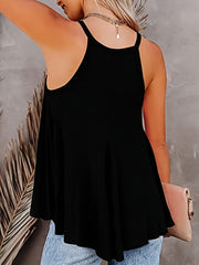 V Neck Sleeveless Cami Tank Top for Women