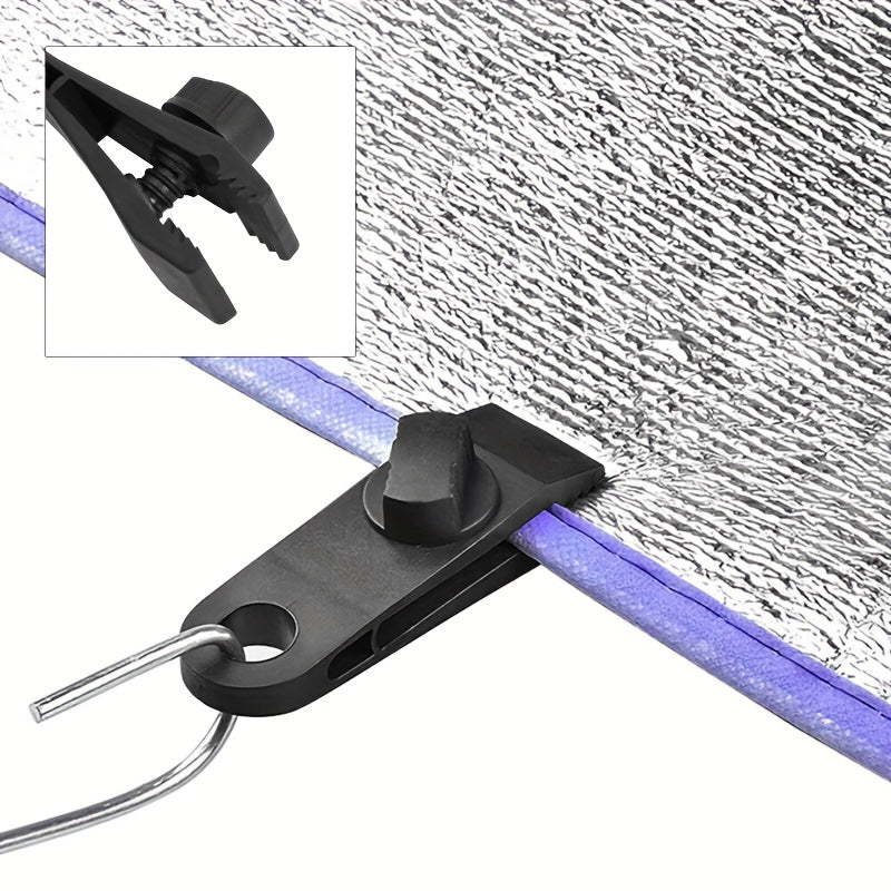 10pcs Tarp Clips Lock Grip Tarp Clamps Pool Awning Fasteners Clips