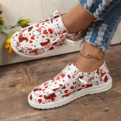 Women's Dwarf & Heart Pattern Skate Shoes