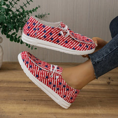 Women's 4th of July Slip On Casual Sneakers