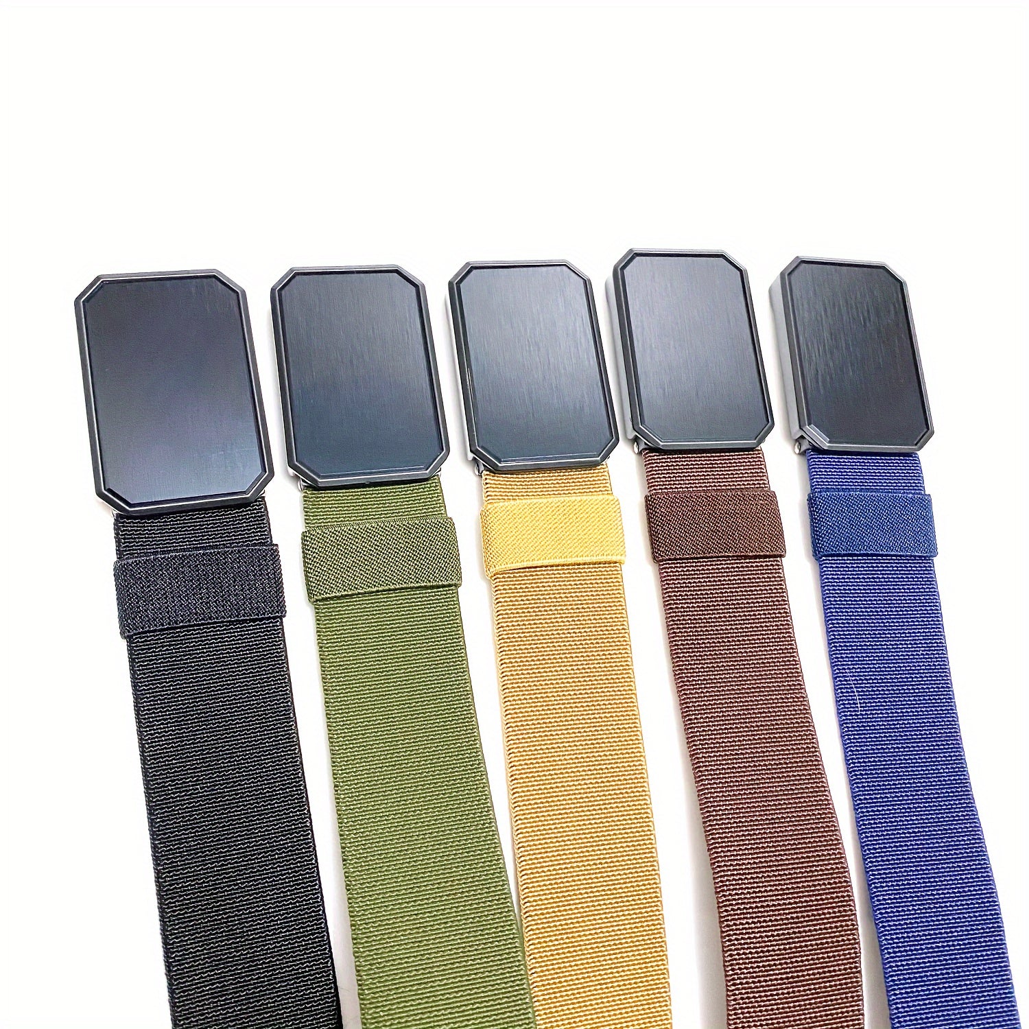 Men's Magnetic Elastic Canvas Belt Outdoor Military Training Belt