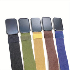 Men's Magnetic Elastic Canvas Belt Outdoor Military Training Belt