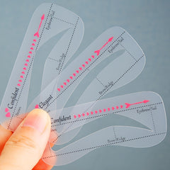 10Pcs Eyebrow Stencils Kit Professional Portable Shaping Stencils