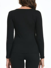 Soft Thermal Underwear Women's Crew Neck Top