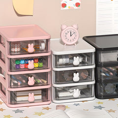 3 4 Layer Rabbit Desktop File Pen Holder Storage Box