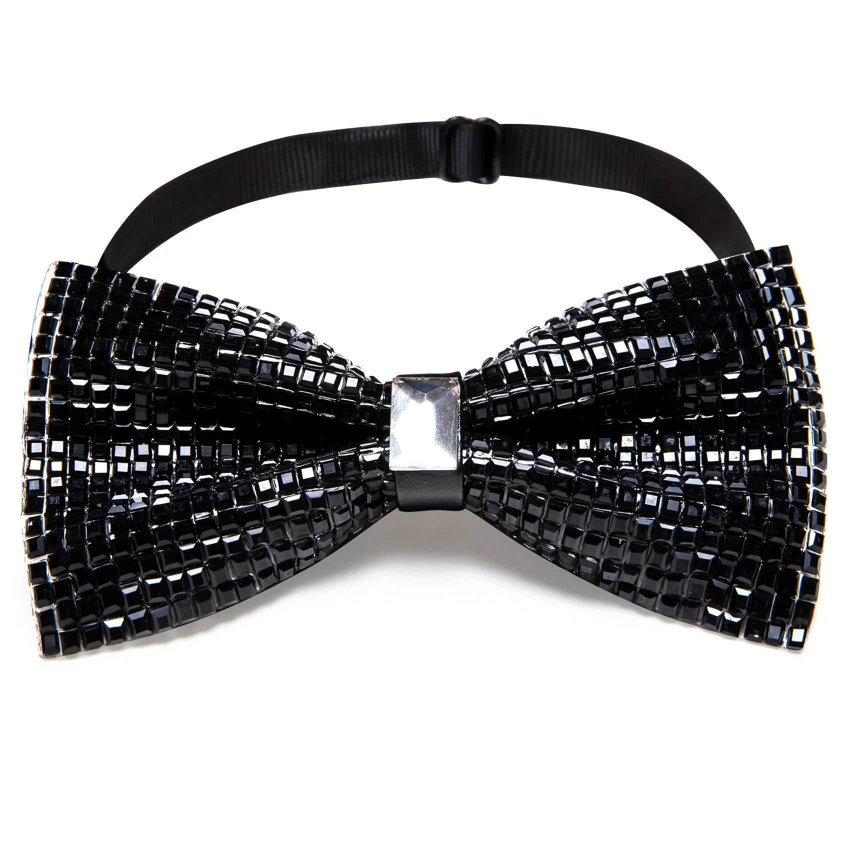 Barry Wang Rhinestone Bow Tie For Men - Wedding and Party Costume Accessory