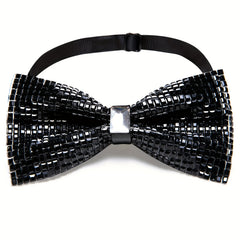 Barry Wang Rhinestone Bow Tie For Men - Wedding and Party Costume Accessory