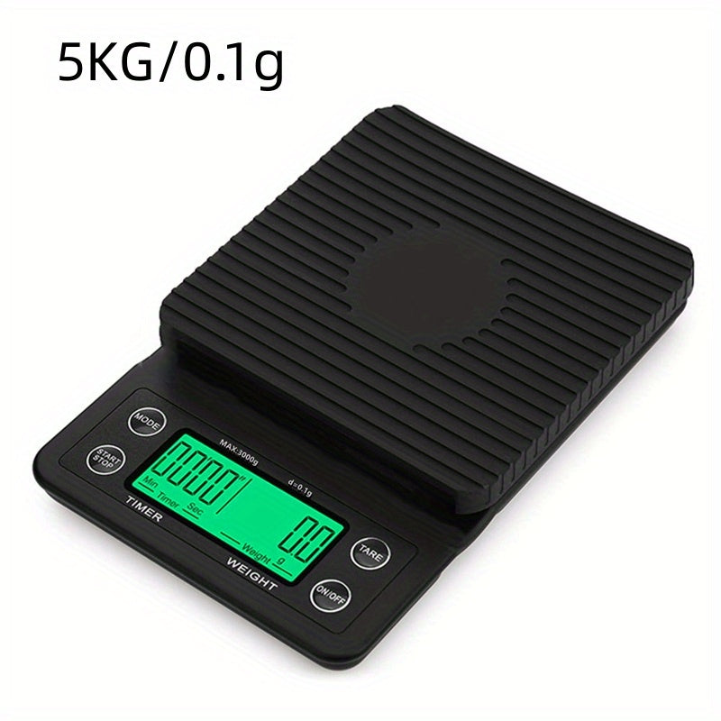 3KG 5KG Digital Coffee Baking Scale with Timer Easy to Use