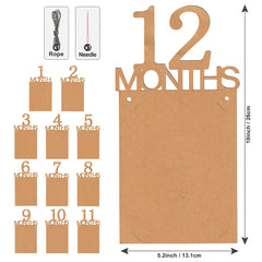 1st Birthday Photo Pull Banner One Year Old Decoration