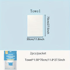 Disposable Bath Towel And Hand Towel Set, Travel Hotel Soft Face Towel
