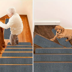 15pcs Carpet Stair Treads Non Slip Indoor Carpet 44 X 18 Stair Runners