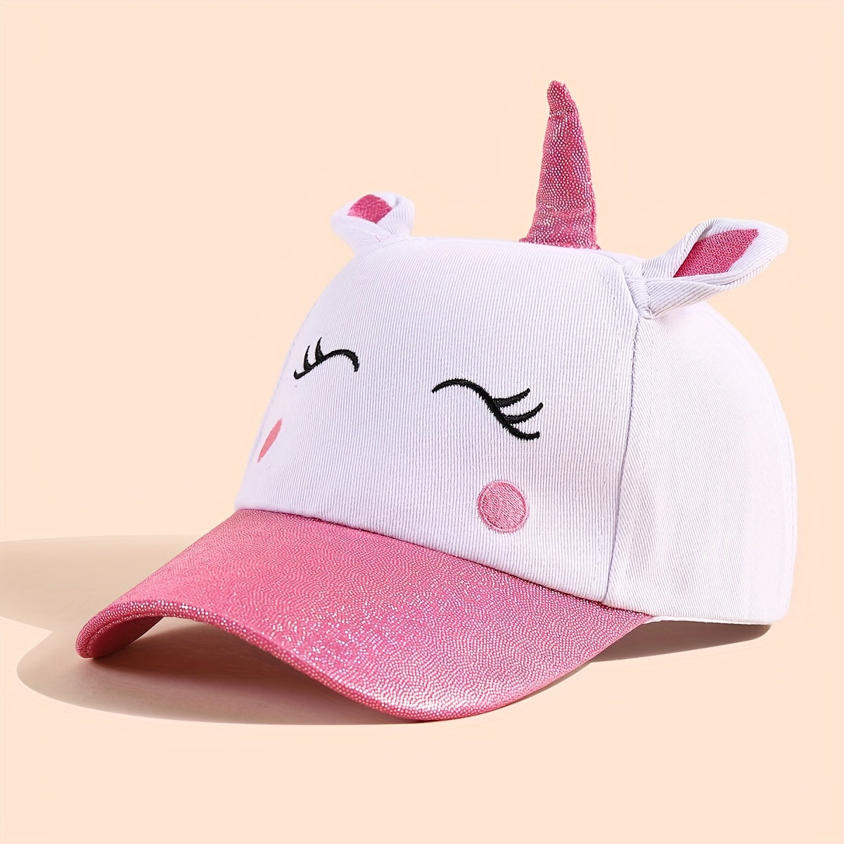 Squinting Unicorn Kids Baseball Cap for Boys and Girls