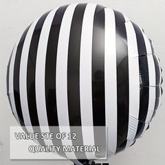 12pcs 45 72cm Striped Foil Balloons for Party Decoration