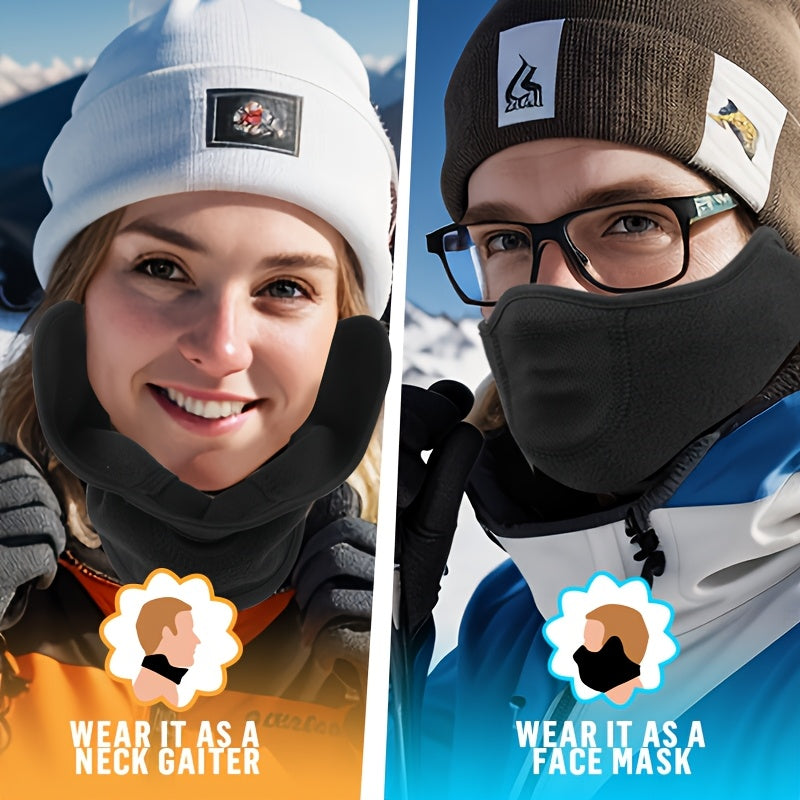Men's Winter Sports Mask Adjustable Ear Protection Lightweight Thermal Mask