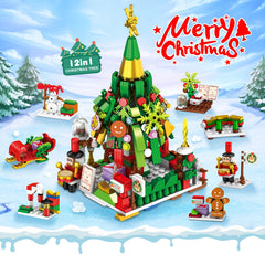 12 in 1 Christmas Set: Tree, Snowman & More! Great Gift for Kids