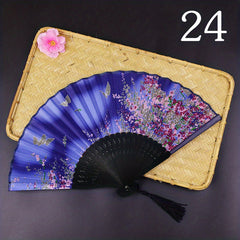 Vintage Folding Fan Portable Dance Fan Japanese Style Fan