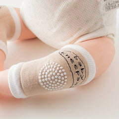 2 Pairs Non-slip Baby Knee Protection Pads Wear-resistant Socks