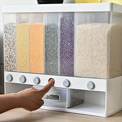 Wall Mounted Rice Storage Box Large Capacity Food Dispenser