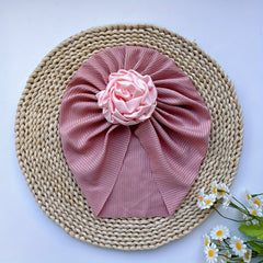 Soft Elastic Strip Flower Baby Hat For Girl