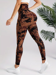 Tie Dye Yoga Pants High Waist Slim Fit Leggings