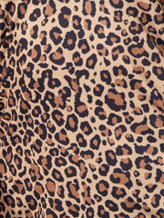 Leopard Lace Nightdress Deep V Backless Sleep Dress