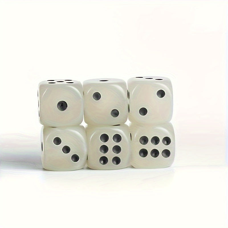 6pcs Glowing 14mm Round Dot Dices for Table Games