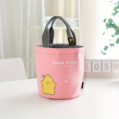 Round Insulated Lunch Bag Leakproof Freezable Office Work School Picnic Beach