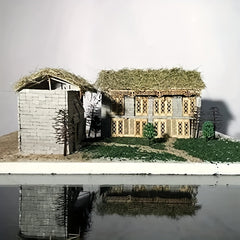 50pcs Mini Simulation Small Red Brick Model Material Building