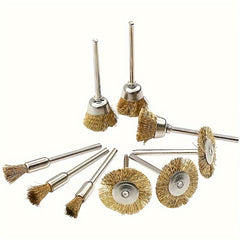 3pcs Rotary Tool Brass Wire Brush Set