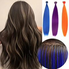50pcs Traceless Colored Hair Extensions for Daily Parties