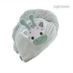 Deer Hair Drying Cap Towel Wrap Soft Cotton Hair Bonnet
