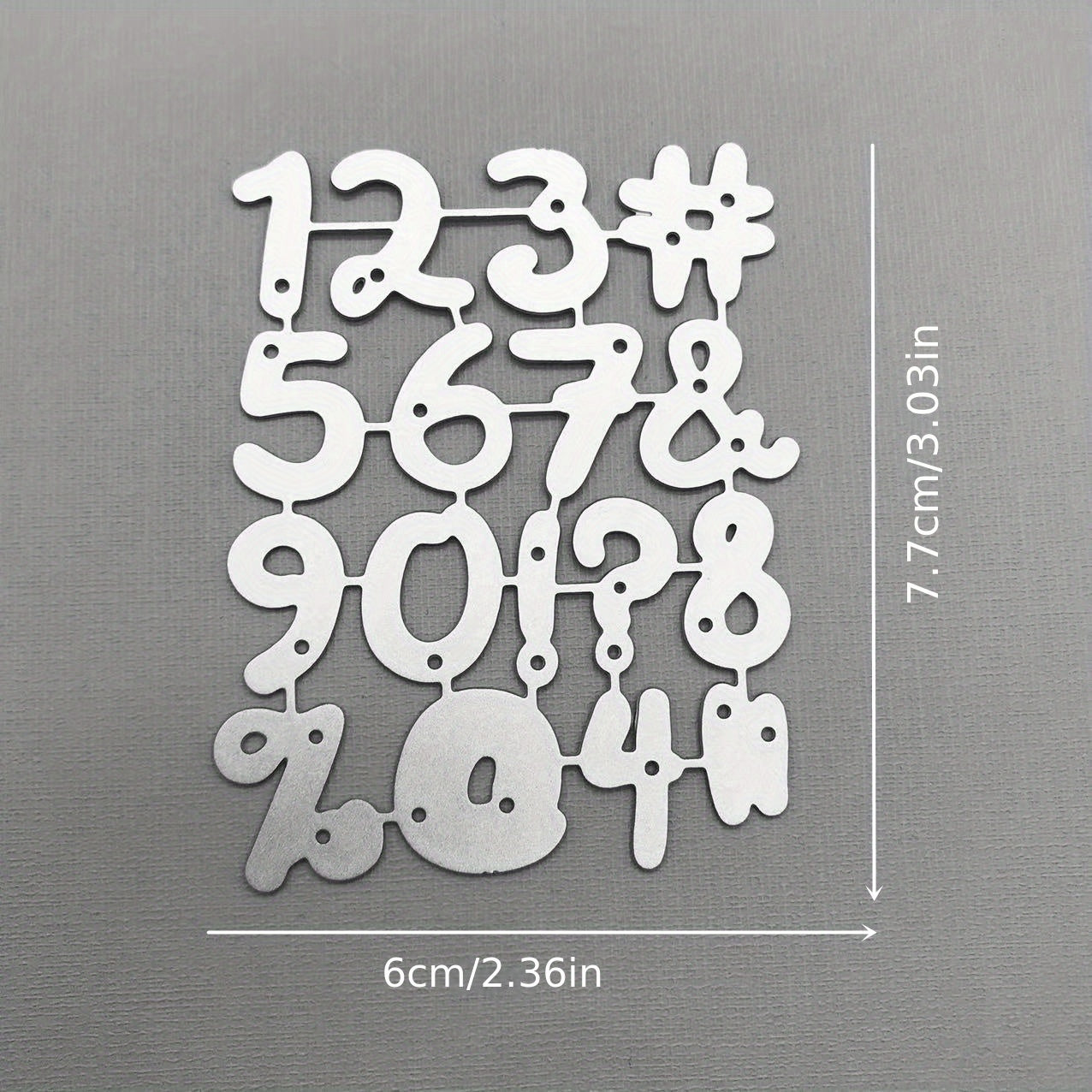 Alphabet Number Symbol Metal Cutting Dies for Card Decoration DIY Scrapbooking