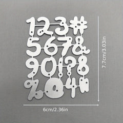 Alphabet Number Symbol Metal Cutting Dies for Card Decoration DIY Scrapbooking