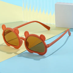 Boys Bear Frame Cartoon Sunglasses UV Protection Summer Sunglasses