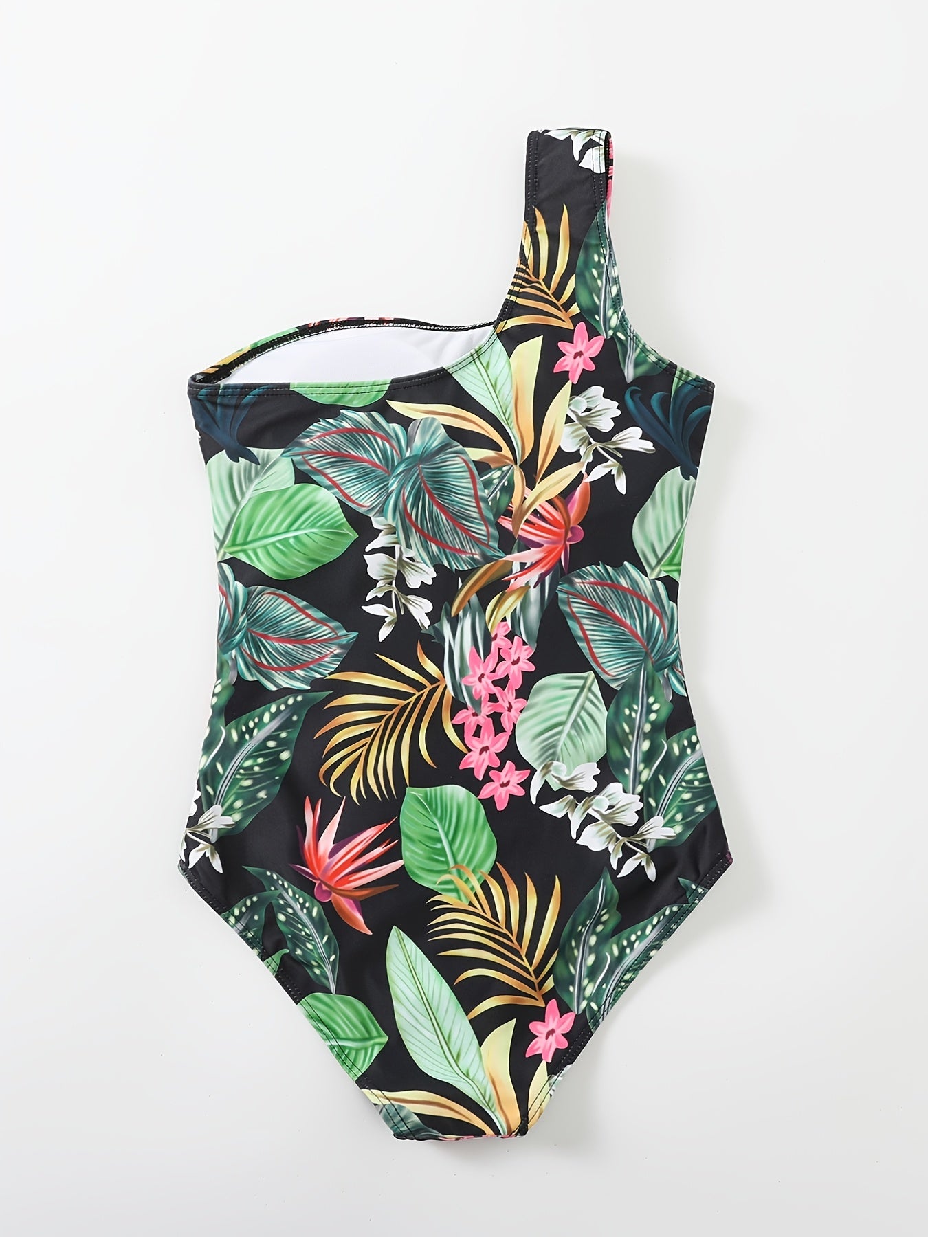Kids' Flower Print Swimsuit Quick Drying Swimwear for Pool