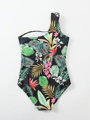 Kids' Flower Print Swimsuit Quick Drying Swimwear for Pool