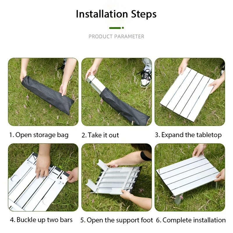 Portable Lightweight Camping Table for Outdoor Picnic BBQ Camping