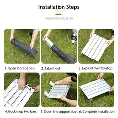 Portable Lightweight Camping Table for Outdoor Picnic BBQ Camping