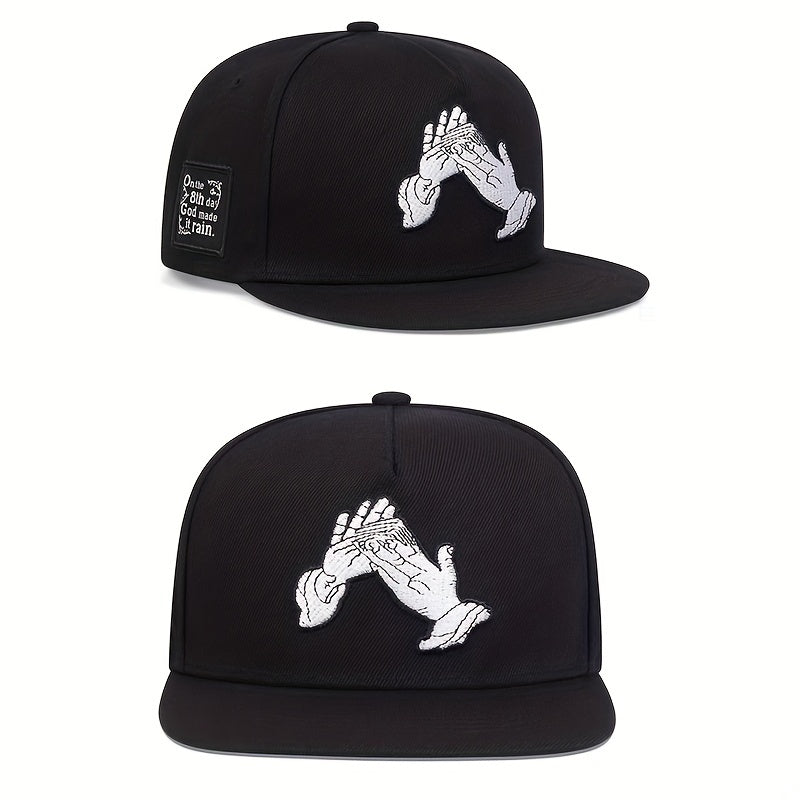 Adjustable Hands Print Baseball Cap for Outdoor Sport