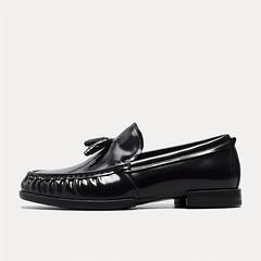 Men's Leather Loafer Shoes Lightweight Slip On Sneakers
