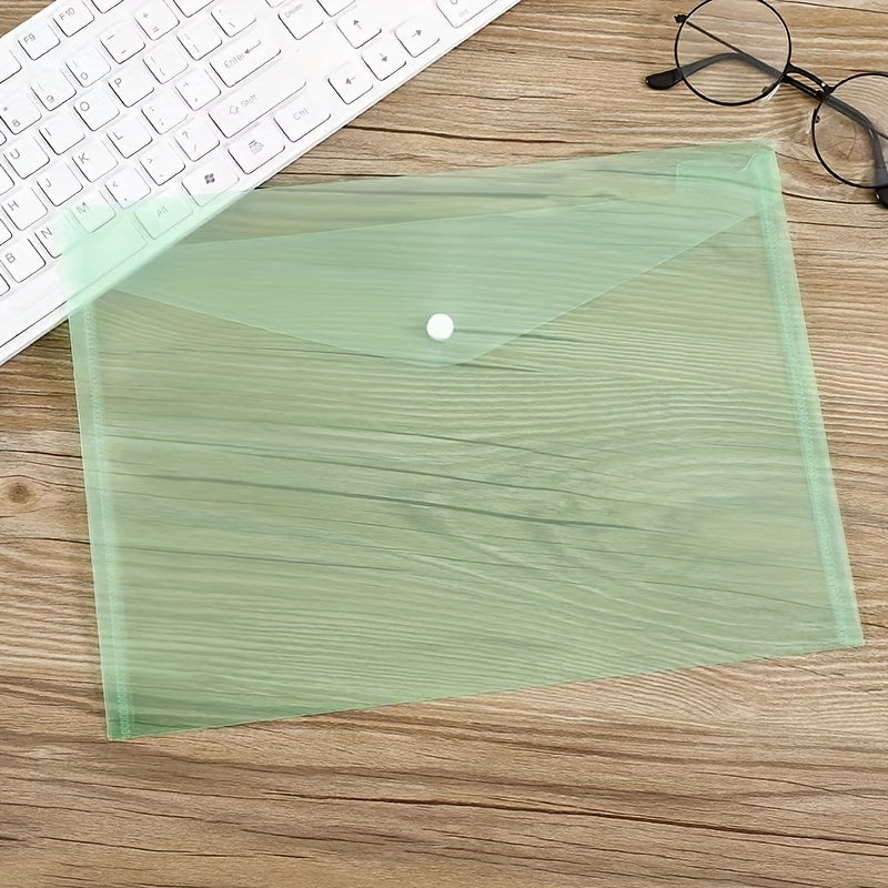 5pcs Plastic Office File Document Bags