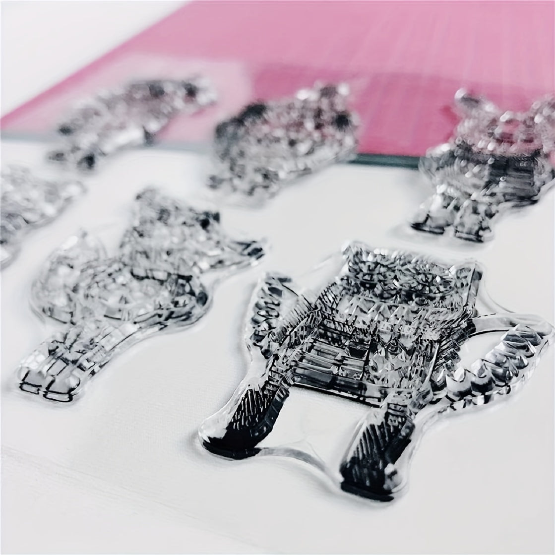 Clear Silicone Animal Stamps for Scrapbooking, Card Making