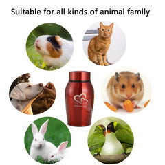 Stainless Steel Pet Urn Dog Ashes Container Ashes Holder