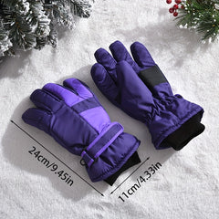 Kids Winter Snow Gloves Waterproof Windproof Ski Gloves for Boys and Girls