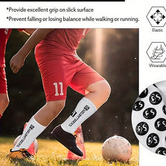Men's Football Socks Non slip Sports Socks Crew Socks With Gripper