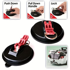2pcs Camping Rope Suction Cups Strong Hooks Car Tent Canopy Hook Holder