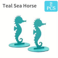 2pcs Mermaid Birthday Decorations Felt Table Centerpiece Under The Sea Party