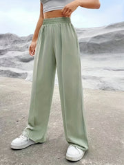 High Waist Straight Leg Pants for Women