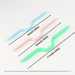 4pcs Weaving Tool Needle Sweater Scarf Cable Needle Woolen Needle